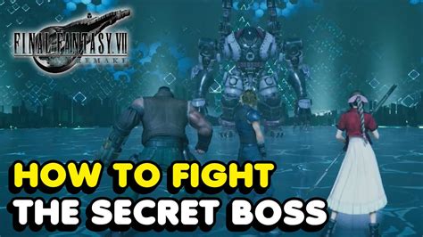 ff7 remake secret boss